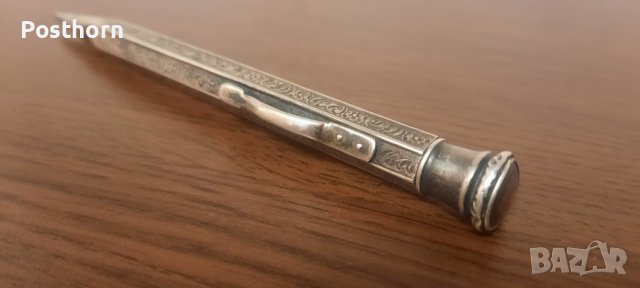 Сребърен молив, снимка 2 - Антикварни и старинни предмети - 37136786