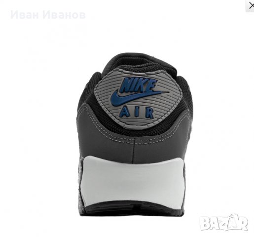 оригинални маратонки  Nike Air Max 90 Black номер 44 -44,5, снимка 7 - Маратонки - 37941415