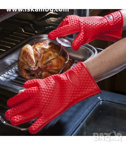 ДОМАКИНСКА СИЛИКОНОВА РЪКАВИЦА, РЪКОХВАТКА С 5 ПРЪСТА - код 2081