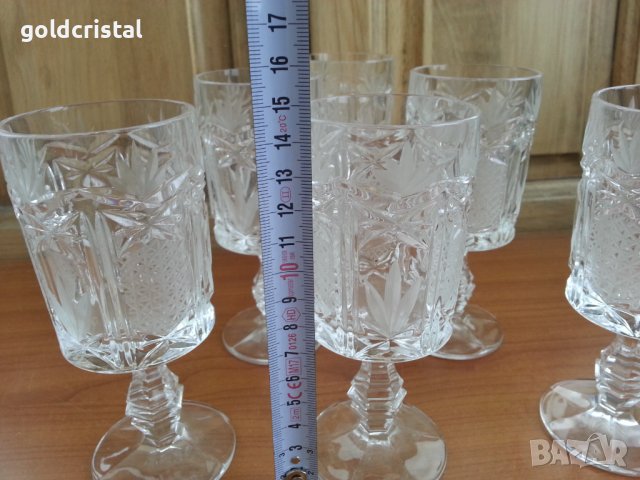 Кристални чаши , снимка 7 - Антикварни и старинни предмети - 37544713