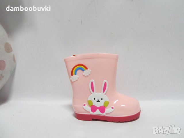 Детски гумени ботуши розово зайче 24/29