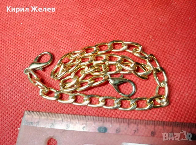 ПОЗЛАТЕНО ВИНТИДЖ ПЛЕТКА СИНДЖИРЧЕ ЛАНЕЦ ВЕРИЖКА КЮСТЕК 38866, снимка 4 - Колиета, медальони, синджири - 47285386