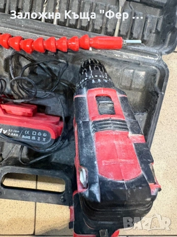 Винтоверт с две батерии и куфар 21v, снимка 4 - Винтоверти - 53256471