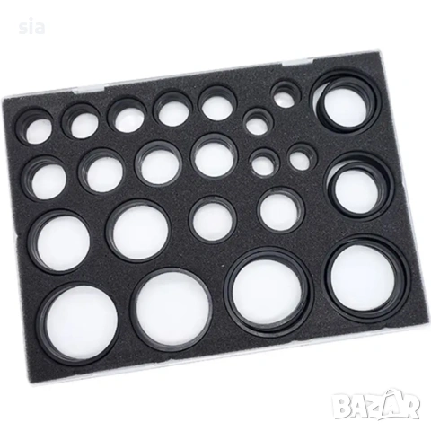 Комплект гумени уплътнения, 81 части