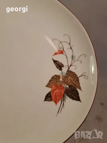 българско порцеланово плато елипса  21/6, снимка 2 - Сервизи - 49982004