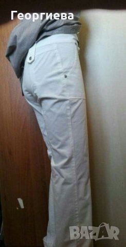 Бял НОВ памучен панталон🍀👖S р-р🍀👖арт.558, снимка 2 - Панталони - 29462400
