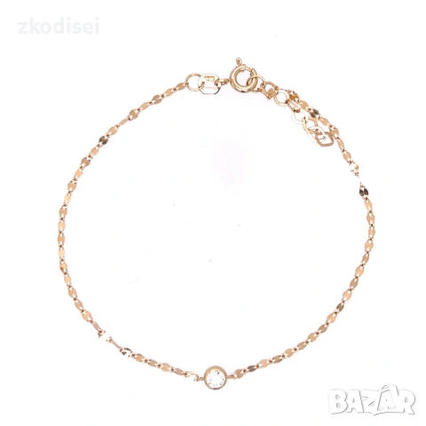 Златна дамска гривна 0,68гр. 18,5см. 14кр. проба:585 модел:36300-3