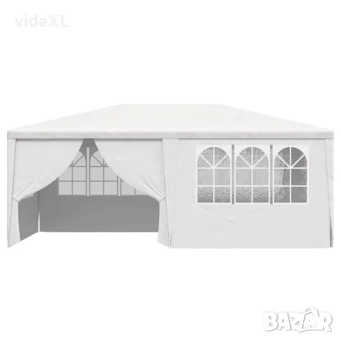 vidaXL Професионална парти шатра със стени 4х6 м бяла 90 г/м², снимка 4 - Къмпинг мебели - 56147631