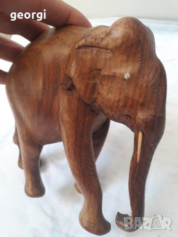 Дървена статуя слон масив, снимка 3 - Декорация за дома - 31464149