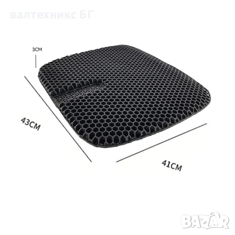 Подложка седалка РА293 силикон 43х40 - Черна , снимка 4 - Аксесоари и консумативи - 53151776