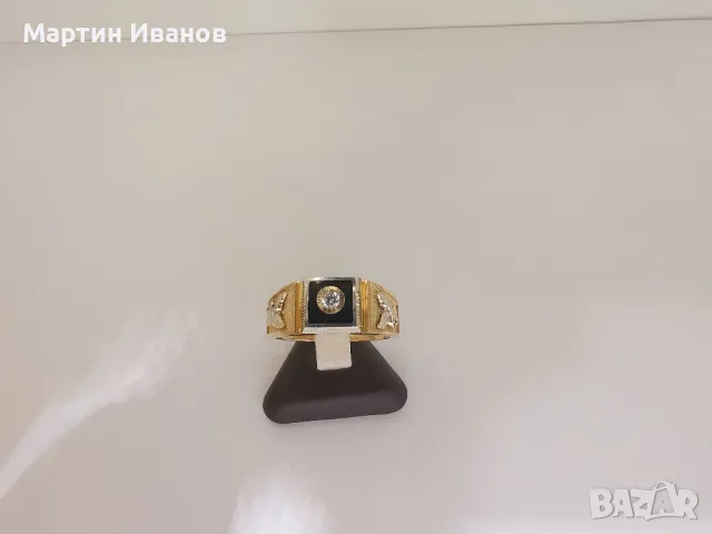 Златен мъжки пръстен 3, снимка 2 - Пръстени - 47703873