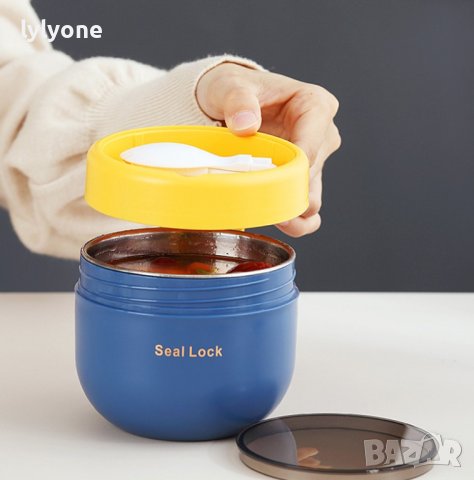 Нова Термо Купа * Чаша Кутия за течна и твърда храна * за училище * за офиса * Метал Стомана * 500мл, снимка 13 - Кутии за храна - 42065448