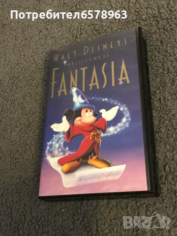 Видеокасета на Disney '' FANTASIA '' VHS, снимка 3 - Анимации - 49176470