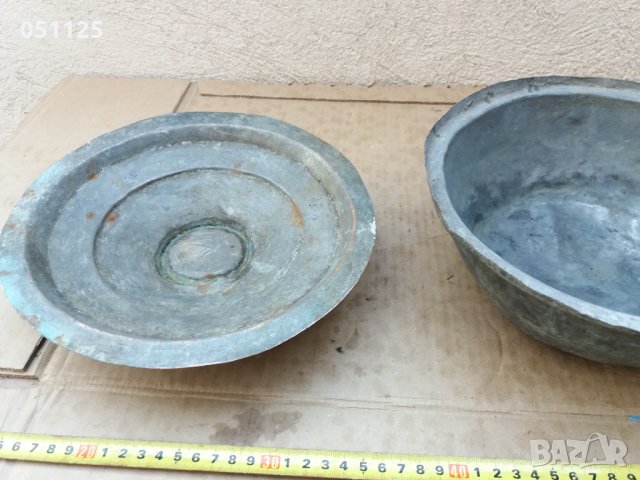 кована възрожденска бакърена тенджера мед, снимка 9 - Антикварни и старинни предмети - 35269136