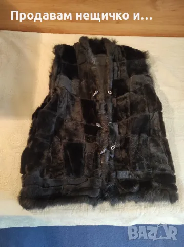 Дамски кожен елек, снимка 1