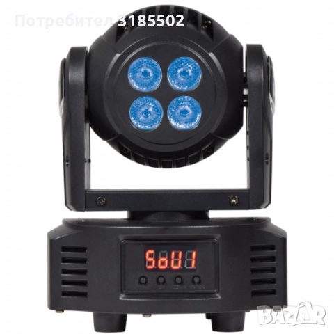 Мини LED 2в1 прожектор с движеща се глава – Компактна мощ за впечатляващо осветление, снимка 2 - Прожектори - 51457249