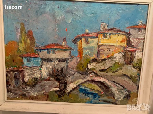 ДИМИТЪР ПАНАЙОТОВ масло пейзаж, снимка 2 - Картини - 33911805