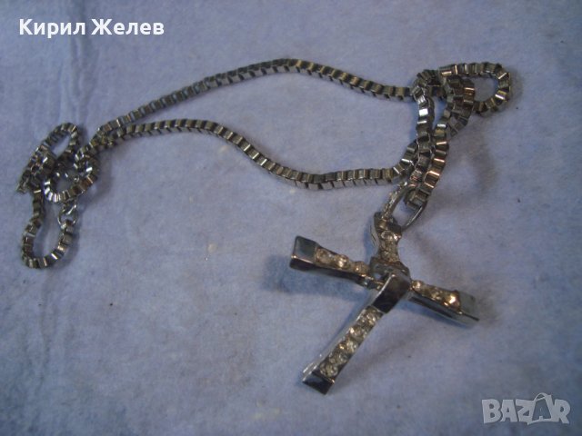 ПОСРЕБРЕН МОДЕН КРИСТАЛЕН АРТ КРЪСТО МЕДАЛЬОН РАЗДВИЖЕН с ВЕРИЖКА 81405, снимка 9 - Колиета, медальони, синджири - 36902341