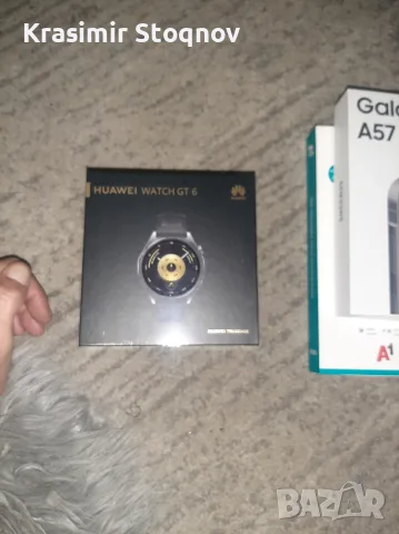 Samsung Galaxy A57 128GB Gray+Smart Watch Huawei GT 6 46mm Black Rubber, снимка 4 - Samsung - 55935594