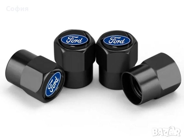 Нови метални капачки за винтили за Форд Ford и други автомобили НАЛИЧНО, снимка 2 - Аксесоари и консумативи - 44242876