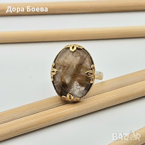 Сребърен пръстен: "Венера", снимка 2 - Пръстени - 52529781