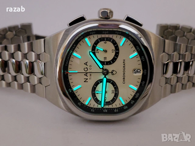 Naga Time Bi-Compax Granturismo Chronograph"DAKAR", снимка 17 - Мъжки - 54045299