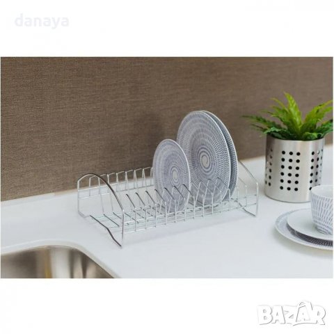 3438 Метален сушилник за чинии, 14 отделения, снимка 6 - Сушилници - 39144405