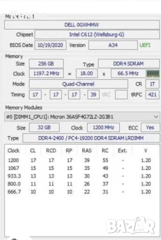 Dell T7810 – 2x Xeon E5-2680 v4, 256GB RAM, SSD, GTX 1070Ti+Quadro, снимка 5 - Работни компютри - 52328589