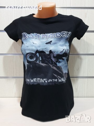 Нова дамска тениска на музикалната група Iron Maiden – The Writing On The Wall, снимка 3 - Тениски - 36598848
