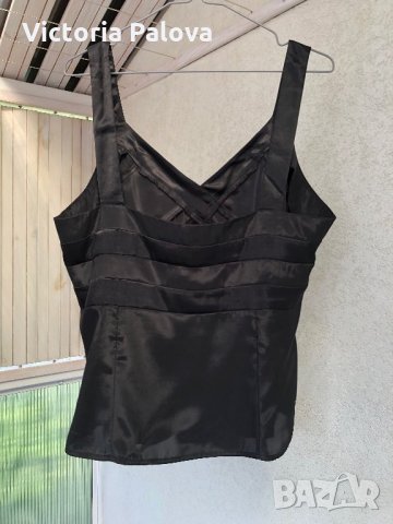 Черен гладък елегантен потник MEXX, снимка 2 - Потници - 29112098