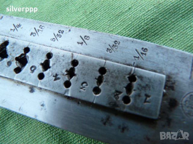  Стара немска цолова плашка , снимка 2 - Други инструменти - 39973923
