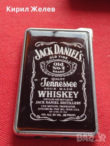 МЕТАЛНА ЗАПАЛКА JACK DANIELS МНОГО КРАСИВА СТИЛЕН ДИЗАЙН ПЕРФЕКТНО СЪСТОЯНИЕ ЗА КОЛЕКЦИОНЕРИ 33916, снимка 5 - Запалки - 39125120