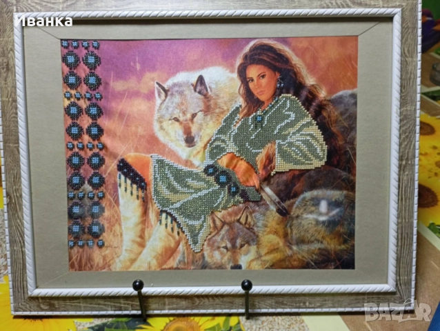 Гоблени шити с мъниста , снимка 4 - Гоблени - 52568790