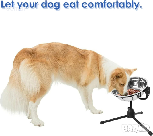 Повдигната купа за кучета Vexong, голям размер за кучета между 27 и 45 кг, 3-литрова, снимка 3 - За кучета - 44658823
