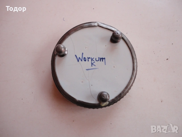 Холандски порцеланов съд купа с калай Workum K, снимка 5 - Антикварни и старинни предмети - 54095558