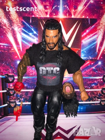 Екшън фигура WWE Roman Reigns Роман Рейнс ELITE SERIES Bloodline mattel figure елит, снимка 4 - Колекции - 48384867