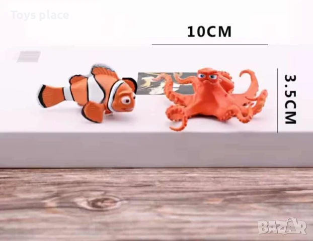 Лот 6бр фигурки за торта Немо, снимка 4 - Фигурки - 50725512