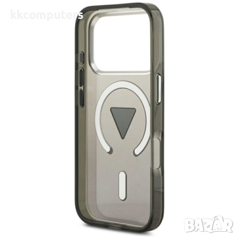 Оригинален кейс Guess IML Gradient Triangle Logo, За iPhone 17 Pro (6.3), Черен и Протектор, снимка 6 - Калъфи, кейсове - 52288608