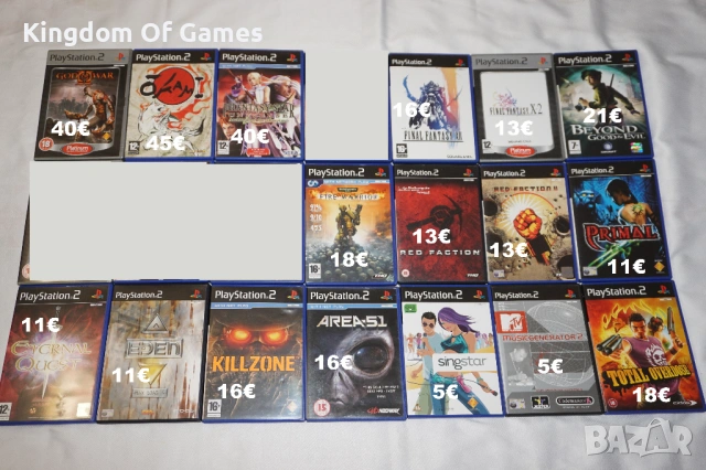 Игри за PS2 God Of War 2/Okami/Phantasy Star/Final Fantasy/Warhammer/Killzone/Area 51/Total Overdose