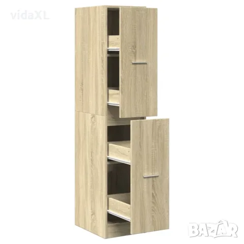 vidaXL Аптекарски шкаф, дъб сонома, 30x41x144,5 см, инженерно дърво（SKU: 855171）