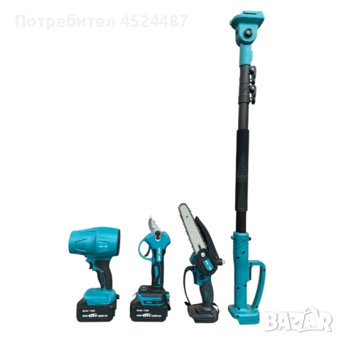 Акумулаторен комплект 4в1 KraftRoyal , снимка 2 - Моторни триони/резачки - 52746017