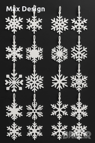 Коледна украса - снежинки, снимка 3 - Декорация за дома - 52597356