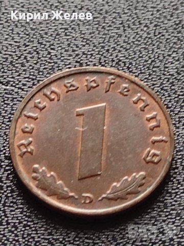 Две монети 1 райхспфенинг 1939г. Трети райх с СХВАСТИКА /5 гроша 1978г. Австрия орел Хералдика 22373, снимка 3 - Нумизматика и бонистика - 40637825