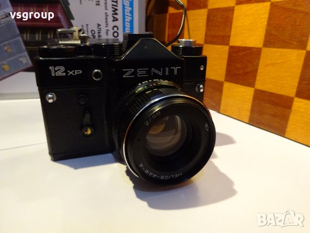 Зенит 12 с обектив Хелиус и светкавица, снимка 2 - Фотоапарати - 31319969