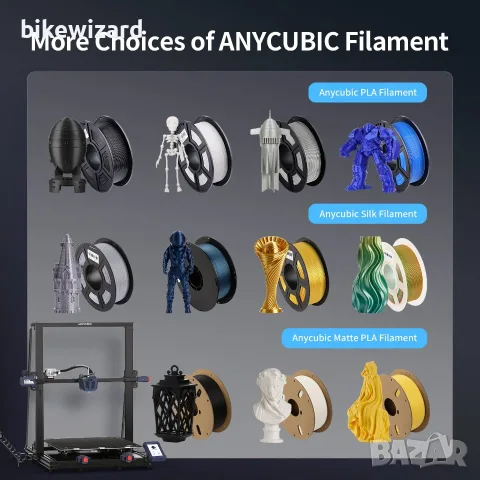 ANYCUBIC Kobra Max, голям 3D принтер 450 x 400 x 400 мм НОВ, снимка 2 - Принтери, копири, скенери - 55711820