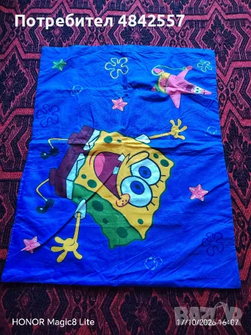 Калъфка за възглавница SpongeBob , снимка 4 - Спално бельо - 56543751
