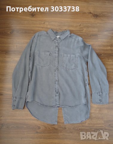 Abercrombie & Fitch Дамска асиметрична риза с дълги ръкави Размер: М, снимка 2 - Ризи - 42843405