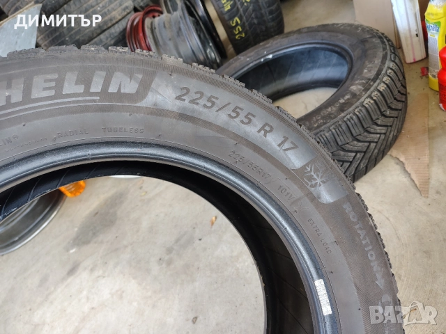 2бр.зимни гуми MICHELIN 225 55 17 DOT19 цена за брой, снимка 4 - Гуми и джанти - 52352403