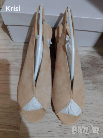 Дамски обувки естествен велур и естествена кожа, снимка 8 - Дамски обувки на ток - 54000691