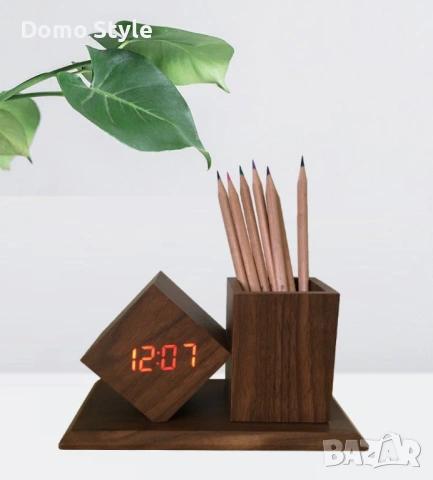 Органайзер и LED часовник с няколко показателя 2 в 1, снимка 5 - Декорация за дома - 53266761